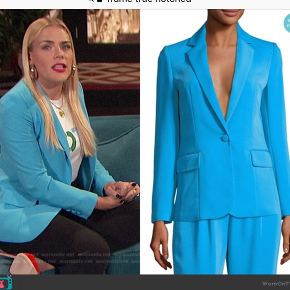 FRAME True Notched-Collar One-Button Blazer - Picture 2 of 6